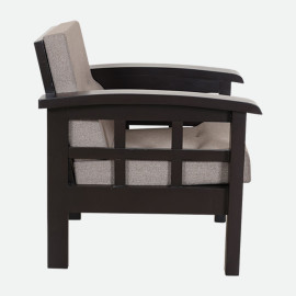 MAARK WOODEN SOFA SET (3+1+1) RUDRA WALNUT COLOUR