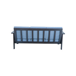 MAARK WOODEN 3 SEATER SOFA RUDRA WALNUT COLOUR