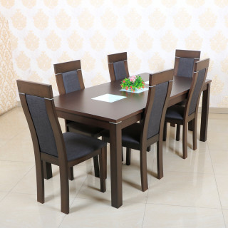 MAARK WOODEN TOP 6 SEATER DINING SET 6033-3923 HT