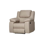 MAARK MANUAL RECLINER FABRIC SOFA SINGLE SEATER APPLE BROWN COLOUR