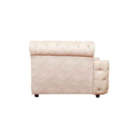 MAARK FABRIC CORNER SOFA 5 SEATER BMW WITH PUFFY HALF WHITE COLOUR