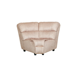 MAARK CORNER MANUAL RECLINER FABRIC SOFA 5 SEATER F211 HALF WHITE COLOUR