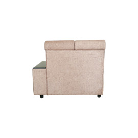 MAARK FABRIC CORNER SOFA 8 SEATER HEADREST BROWN COLOUR