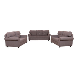 MAARK FABRIC SOFA SET (3+2+2) LINGA BROWN COLOUR