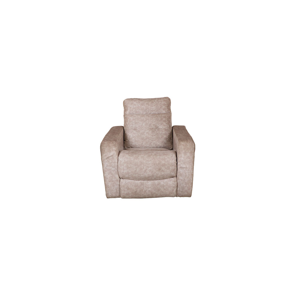 MAARK FABRIC SINGLE SEATER SOFA PLATINA HALF WHITE COLOUR