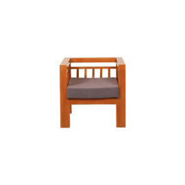 MAARK WOODEN SOFA SET (3+1+1) BOX TEAK COLOUR