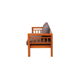 MAARK WOODEN SOFA SET (3+1+1) BOX TEAK COLOUR