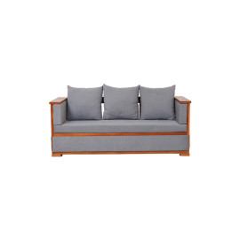 MAARK WOODEN SOFA SET (3+2+2) BOX GRAY COLOUR