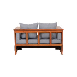 MAARK WOODEN SOFA SET (3+2+2) BOX GRAY COLOUR