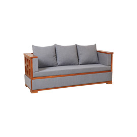 MAARK WOODEN SOFA SET (3+2+2) BOX GRAY COLOUR