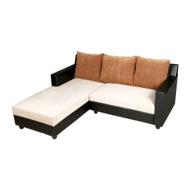 MAARK FABRIC SOFA SET (2+DIWAN) VERNA HALF WHITE COLOUR