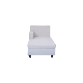 MAARK FABRIC SOFA SET (3+DIWAN) VERNA HALF WHITE COLOUR