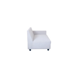 MAARK FABRIC SOFA SET (3+DIWAN) VERNA HALF WHITE COLOUR