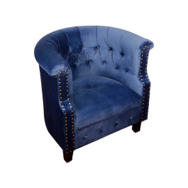 MAARK FABRIC SINGLE SEATER SOFA C TYPE LUX BLUE COLOUR