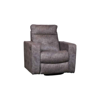 MAARK MANUAL RECLINER FABRIC SOFA SINGLE SEATER PLATINA GRAY COLOUR