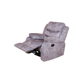 MAARK MANUAL RECLINER FABRIC SOFA SINGLE SEATER MAGILCHI GRAY COLOUR