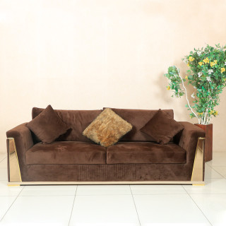 MAARK LEATHER THREE SEATER SOFA DELUXE HT