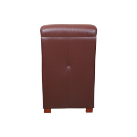 MAARK LEATHERETTE CORNER SOFA 5 SEATER DEMOS MAROON COLOUR HT