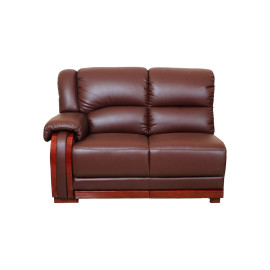 MAARK LEATHERETTE CORNER SOFA 5 SEATER DEMOS MAROON COLOUR HT