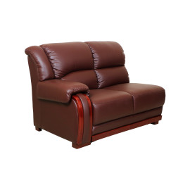 MAARK LEATHERETTE CORNER SOFA 5 SEATER DEMOS MAROON COLOUR HT