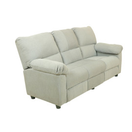 MAARK MANUAL RECLINER FABRIC SOFA SET (3+1R+1R) PRAKASAM GRAY COLOUR