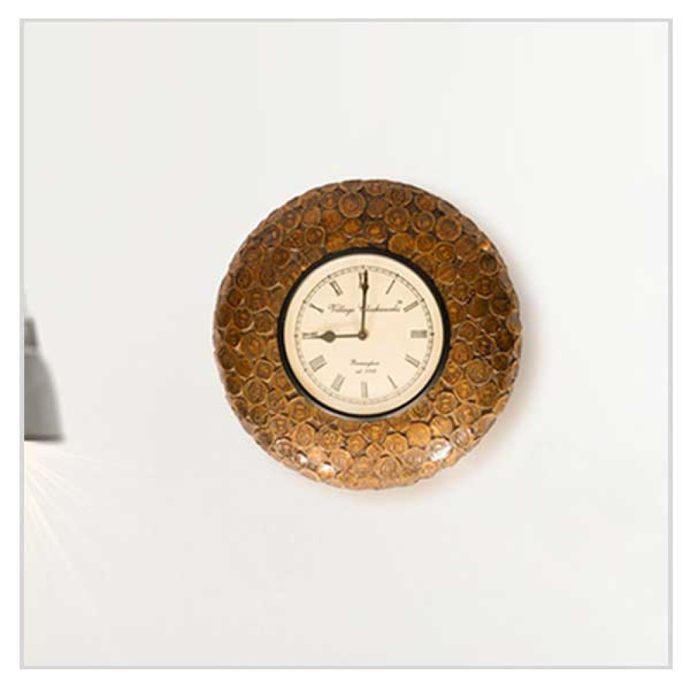 Old Coin Designed Wall Clock