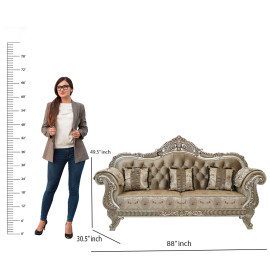 MAARK PALACE SOFA SET (3+2+2+SETTY) GAMLEVALA BF