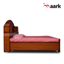 MAARK KING SIZE BED (6*6.25) HOUSE TEAK COLOUR