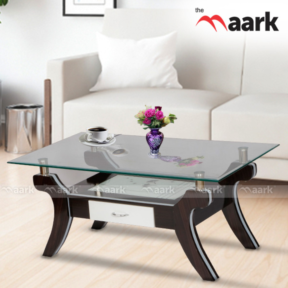 MAARK GLASS TOP COFFEE TABLE CTG-60-80 HT