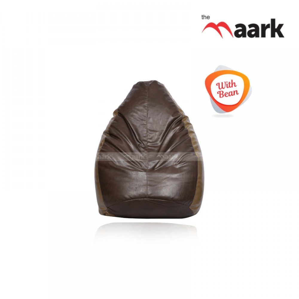 Wings Bean Bag - Dark Brown with Softy Brown Basic-XXXL