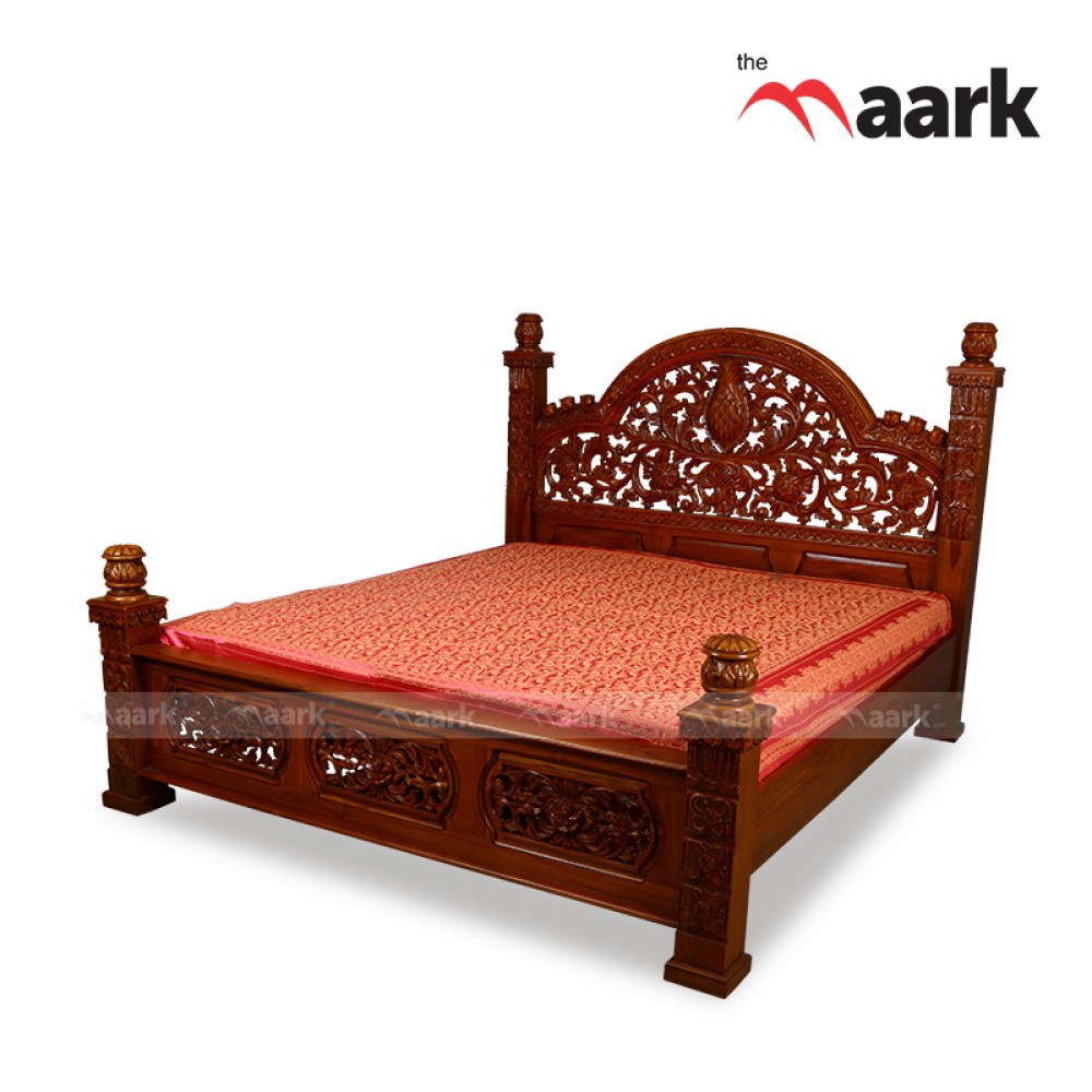 Teak Wood Cot in Erode | Buy King Size Bed Online | Best Price ...