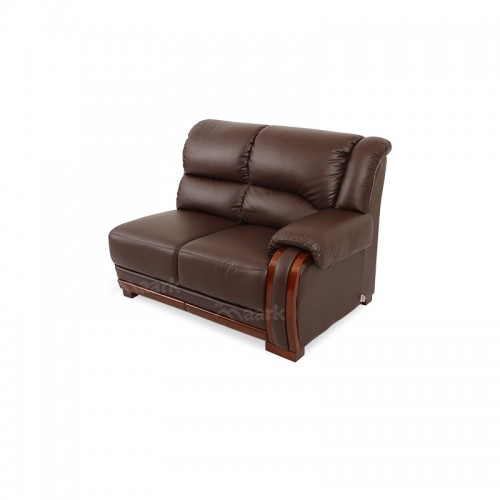 Browny Demos Leatherette Corner Sofa