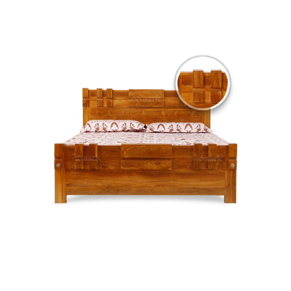 Teak Wood Cot in Coimbatore | Buy Queen Size Bed Online | Best Price