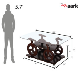 MAARK GLASS TOP COFFEE TABLE CTG-6110 HT