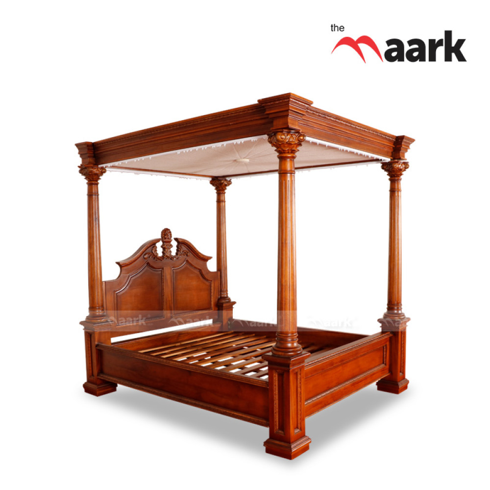 traditional wooden cot
