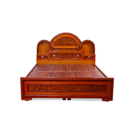 MAARK KING SIZE BED (6*6.25) MUGAL TEAK COLOUR