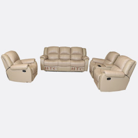 MAARK MANUAL RECLINER LEATHER SOFA SET (3R+2R+1R) 622L-S HT