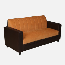 MAARK FABRIC SOFA SET (3+1+1) HACKSAW ORANGE COLOUR