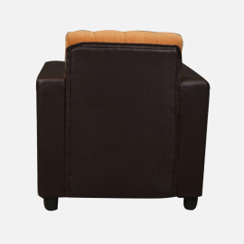 MAARK FABRIC SOFA SET (3+1+1) HACKSAW ORANGE COLOUR