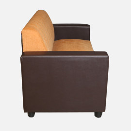 MAARK FABRIC SOFA SET (3+1+1) HACKSAW ORANGE COLOUR