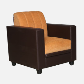 MAARK FABRIC SOFA SET (3+1+1) HACKSAW ORANGE COLOUR
