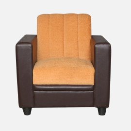 MAARK FABRIC SOFA SET (3+1+1) HACKSAW ORANGE COLOUR