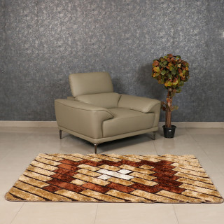 MAARK LEATHER SINGLE SEATER SOFA 7079 MOCHA COLOUR HT