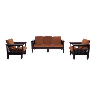 MAARK WOODEN SOFA SET (3+1+1) SR VF