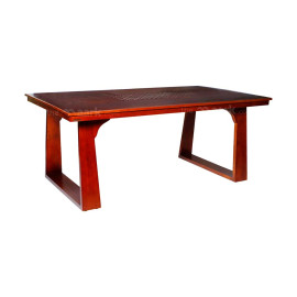 MAARK GLASS TOP 6 SEATER DINING SET 119-543 WL