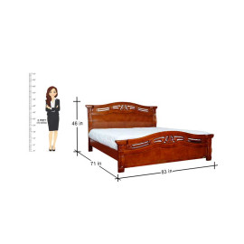 MAARK KING SIZE BED 323-B HT