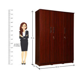 MAARK 3 DOOR WARDROBE PL STANDARD