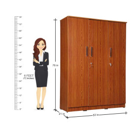 MAARK 3 DOOR WARDROBE PL STANDARD