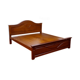 MAARK QUEEN SIZE BED (5*6.25) GD ARCH TEAK COLOUR