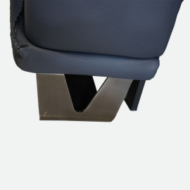 MAARK MOTORIZED RECLINER LEATHER SOFA SET (3R+2R) 2002 D.BLUE COLOUR HT